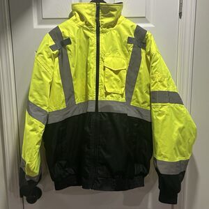 OccuNomix 2 In 1 Bomber Jacket Mens XL Type R Class 3 Lux 350-JB-B Workwear